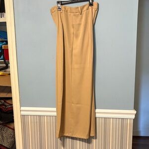SHEIN Tan Wide Leg Pants and Vest Set
